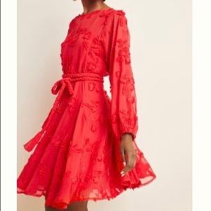 Amal textured mini dress